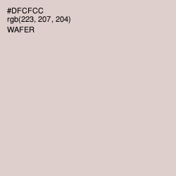 #DFCFCC - Wafer Color Image