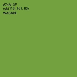 #74A13F - Wasabi Color Image