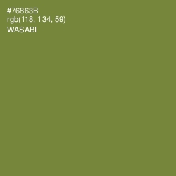 #76863B - Wasabi Color Image