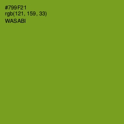 #799F21 - Wasabi Color Image