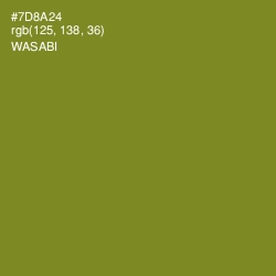 #7D8A24 - Wasabi Color Image