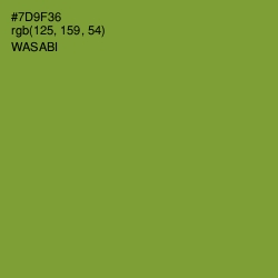 #7D9F36 - Wasabi Color Image