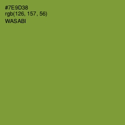 #7E9D38 - Wasabi Color Image