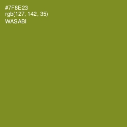 #7F8E23 - Wasabi Color Image