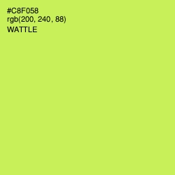 #C8F058 - Wattle Color Image