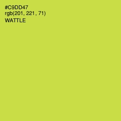 #C9DD47 - Wattle Color Image