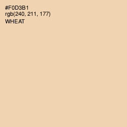 #F0D3B1 - Wheat Color Image