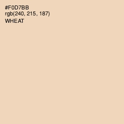 #F0D7BB - Wheat Color Image