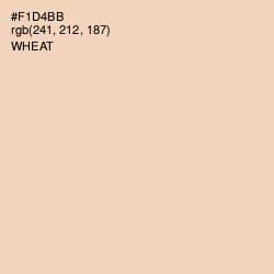 #F1D4BB - Wheat Color Image