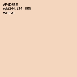 #F4D6BE - Wheat Color Image