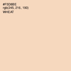 #F5D8BE - Wheat Color Image