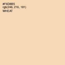 #F6D8B5 - Wheat Color Image