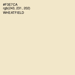 #F3E7CA - Wheatfield Color Image