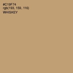 #C19F74 - Whiskey Color Image