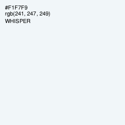 #F1F7F9 - Whisper Color Image
