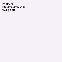 #F6F0F8 - Whisper Color Image