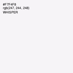 #F7F4F8 - Whisper Color Image