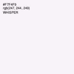 #F7F4F9 - Whisper Color Image