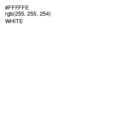 #FFFFFE - White Color Image