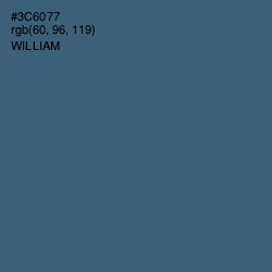 #3C6077 - William Color Image
