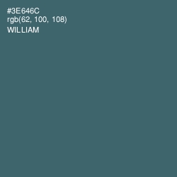 #3E646C - William Color Image