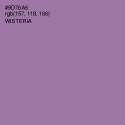 #9D76A6 - Wisteria Color Image