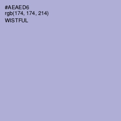 #AEAED6 - Wistful Color Image