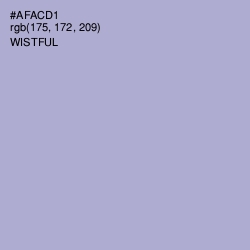 #AFACD1 - Wistful Color Image