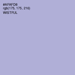 #AFAFD8 - Wistful Color Image