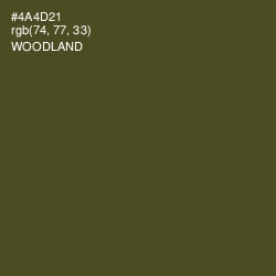 #4A4D21 - Woodland Color Image