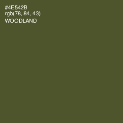 #4E542B - Woodland Color Image