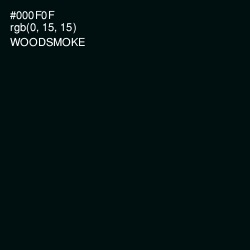 #000F0F - Woodsmoke Color Image