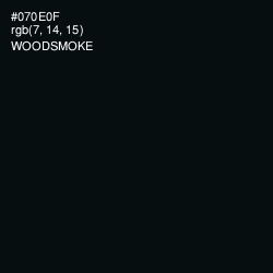 #070E0F - Woodsmoke Color Image