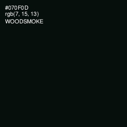 #070F0D - Woodsmoke Color Image
