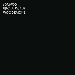 #0A0F0D - Woodsmoke Color Image