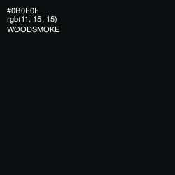#0B0F0F - Woodsmoke Color Image