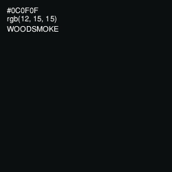 #0C0F0F - Woodsmoke Color Image