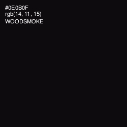 #0E0B0F - Woodsmoke Color Image