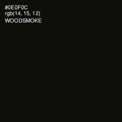 #0E0F0C - Woodsmoke Color Image