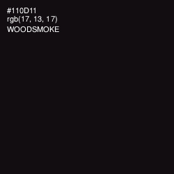 #110D11 - Woodsmoke Color Image