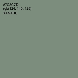 #7C8C7D - Xanadu Color Image