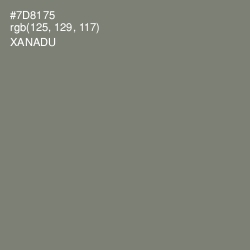 #7D8175 - Xanadu Color Image