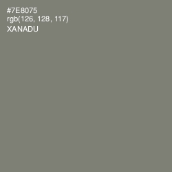 #7E8075 - Xanadu Color Image