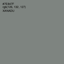 #7E847F - Xanadu Color Image