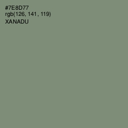 #7E8D77 - Xanadu Color Image