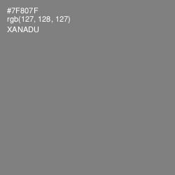 #7F807F - Xanadu Color Image