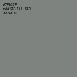 #7F837F - Xanadu Color Image