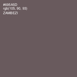 #695A5D - Zambezi Color Image