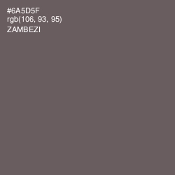 #6A5D5F - Zambezi Color Image