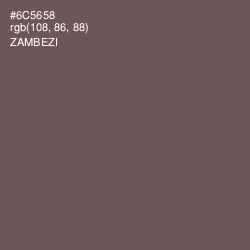#6C5658 - Zambezi Color Image